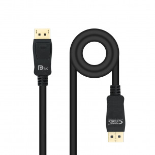 Nanocable DP/M a DP/M 2m Negro