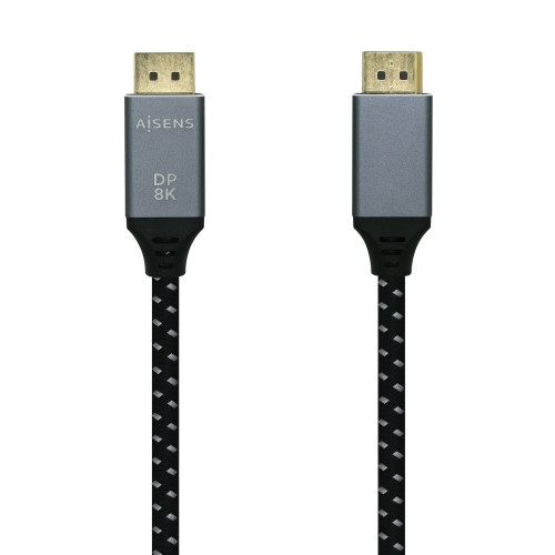 Cable AISENS DP/M a DP/M 2m Gris/Negro