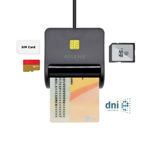 Lector Tarjetas AISENS DNIe USB 2.0...