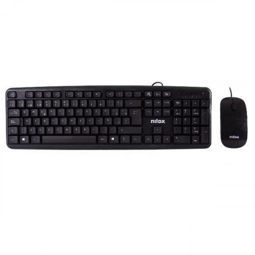 Ratón NILOX Flat USB 1000dpi Negro...