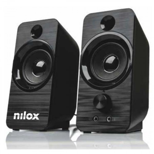Altavoces NILOX 2.0 6W USB Negros...
