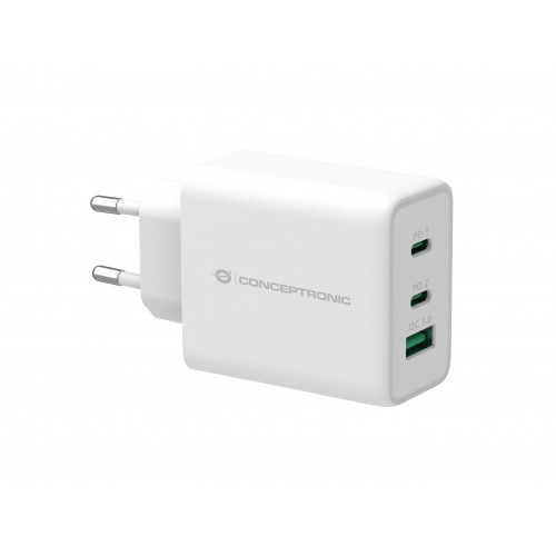 Cargador de Pared CONCEPTRONIC 2Usb-C...