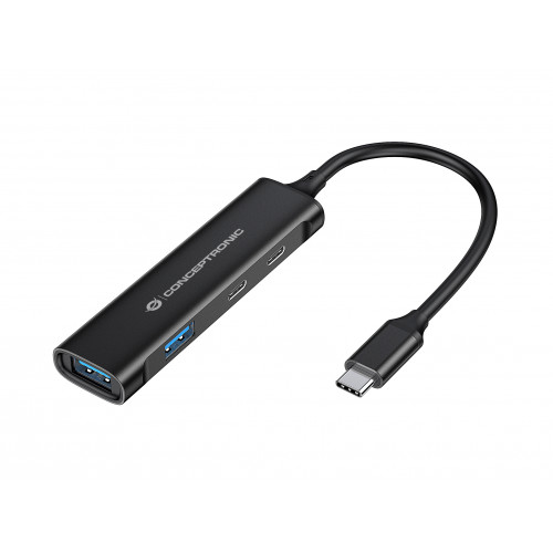 Hub CONCEPTRONIC USB-C a 4xUSB-A/C...