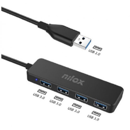 Hub NILOX USB-A 3.0 a 4xUSB-A 3.0...