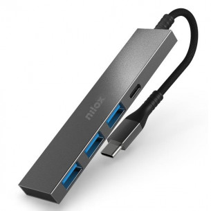 Hub NILOX USB-C a 3xUSB-A...