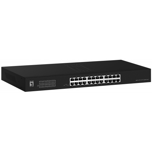 Switch LevelOne 24xRJ45 GbE Rack 1U...