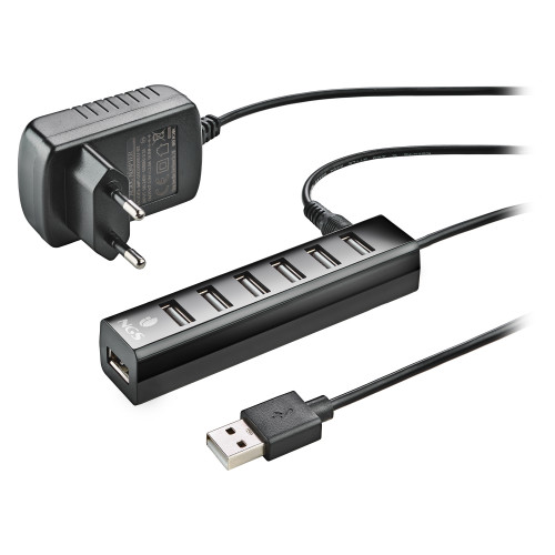 Hub NGS 7xUSB 2.0 Negro (IHUB7TINY)