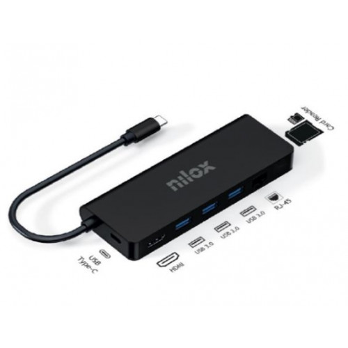 Docking Station NILOX 8 en 1 USB-C...