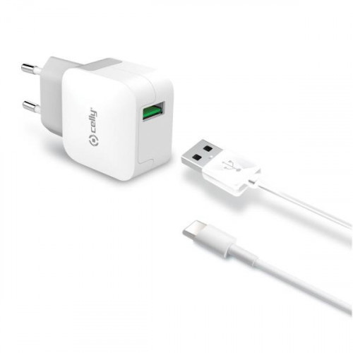 Cargador de Pared CELLY 1USB-A Cable...