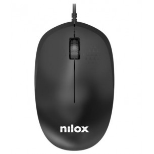 Ratón NILOX USB Cable Negro...
