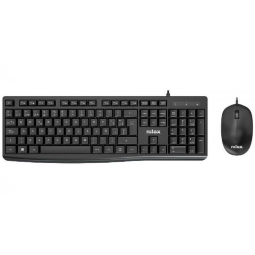 Ratón NILOX Óptico USB 1200dpi Negro...