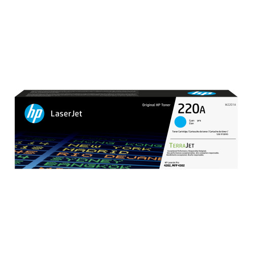 Toner HP LaserJet 220A Cian 1800...