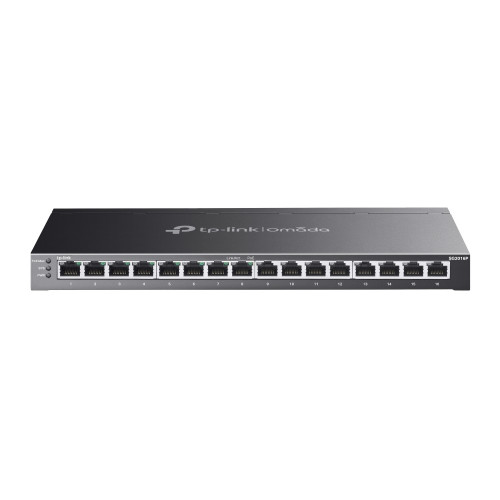 Switch TP-Link 16xRJ45 GbE PoE+ Rack...