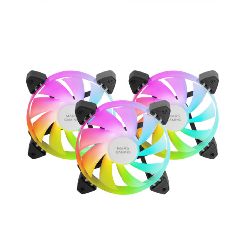 Ventilador Mars Gaming ARGB 12x12cm...