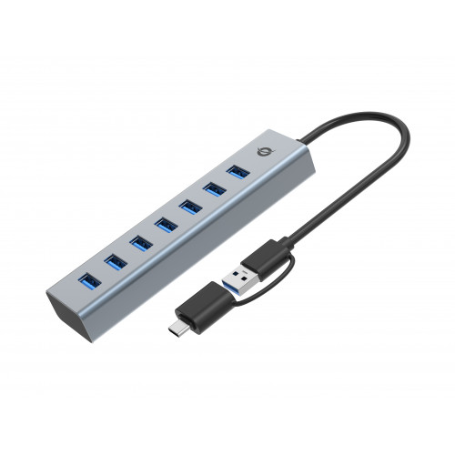 Hub CONCEPTRONIC USB-C 3.0 a 7xUSB-A...