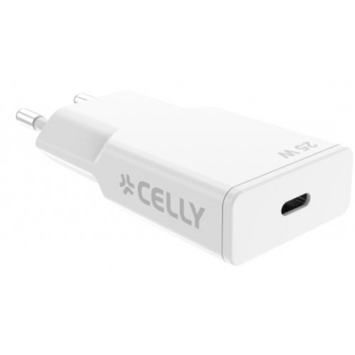 Cargador Pared CELLY 25W 1xUSB-C...