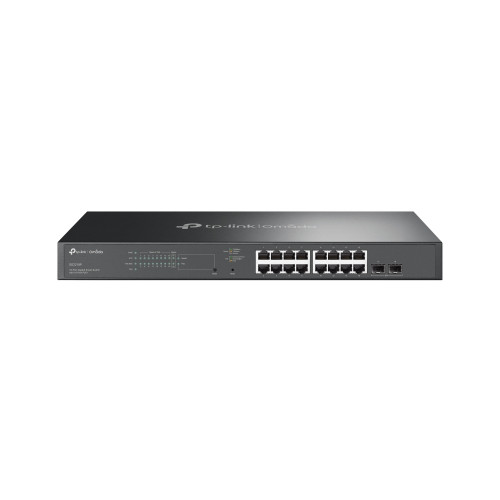Switch TP-Link 16xRJ45 2xSFP PoE Rack...
