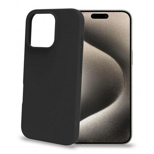 Funda CELLY Cromo iPhone 16 Pro Negra...