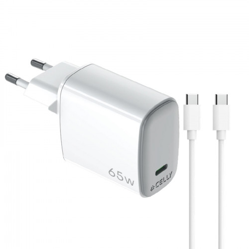 Cargador CELLY USB-C 65W + Cable...