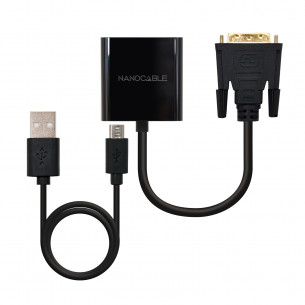 Nanocable DVI/M a VGA/H...
