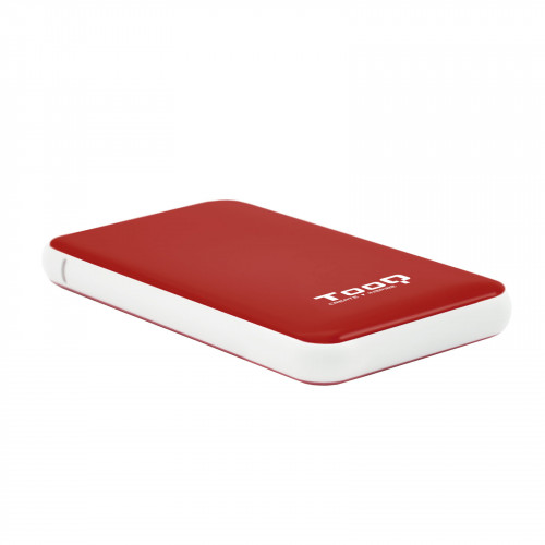 Caja TooQ HDD 2.5" SATA USB 3.0 Roja...
