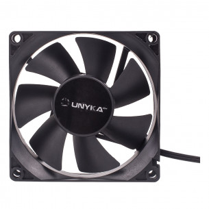 Ventilador UNYKA 80mm Negro