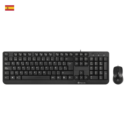 Teclado + Ratón NGS Multimedia USB...