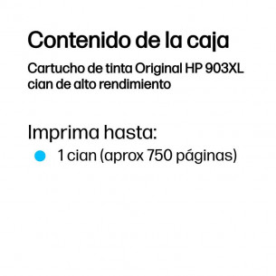 Tinta HP 903XL Cian 8.5ml... 2
