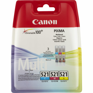Tinta Canon CLI-521C/M/Y...