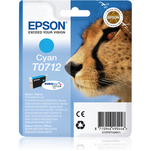Tinta Epson T0712 Cian 5.5ml...