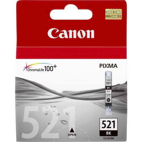 Tinta Canon CLI-521BK Negro