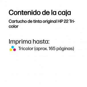 Tinta HP 22 Tricolor 5ml... 2