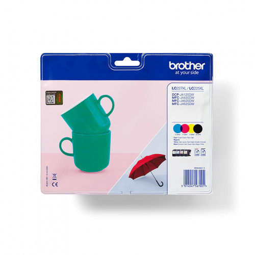 Tinta BROTHER XL Pack Negro/Tricolor...