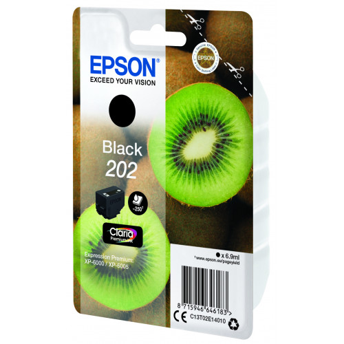 Tinta Epson 202 T02E1 Negro 6.9ml...