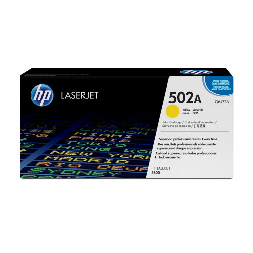 Toner HP LaserJet 502A Amarillo 4000...