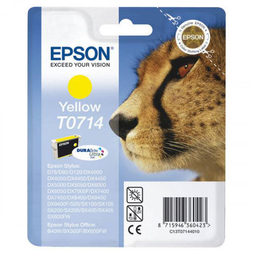 Tinta Epson T0714 Amarillo 5.5ml...