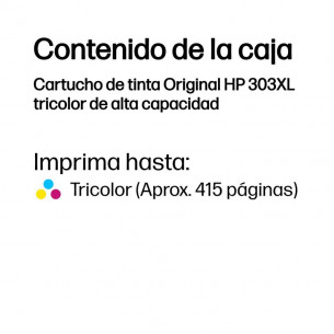 Tinta HP 303XL Tricolor... 2