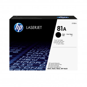 Toner HP LaserJet 81A Negro...