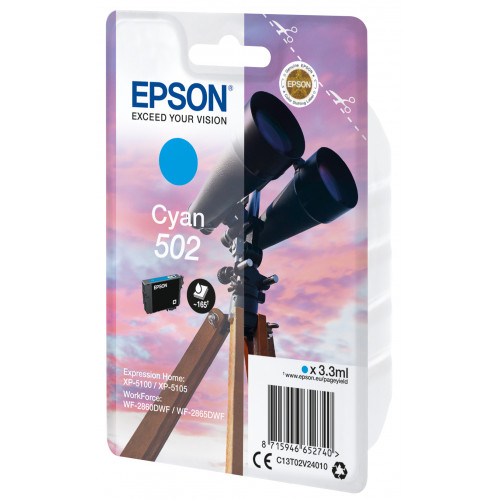 Tinta Epson 502 Cian 3.3ml 165...