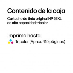 Tinta HP 62XL Tricolor... 2