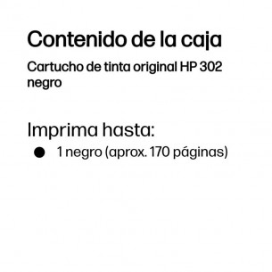 Tinta HP 302 Negro 3.5ml... 2