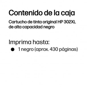 Tinta HP 302XL Negro 8.5ml... 2