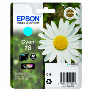 Tinta Epson 18 T1802 Cian...