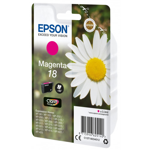 Tinta Epson 18 T1803 Magenta 3.3ml...