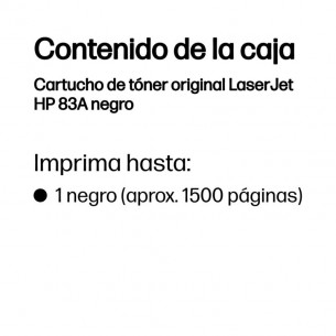 Toner HP LaserJet Pro 83A... 2