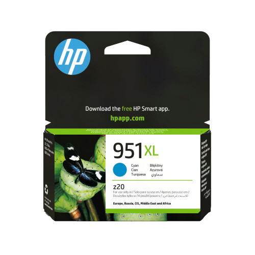 Tinta HP 951XL Cian 24ml 1500 páginas...