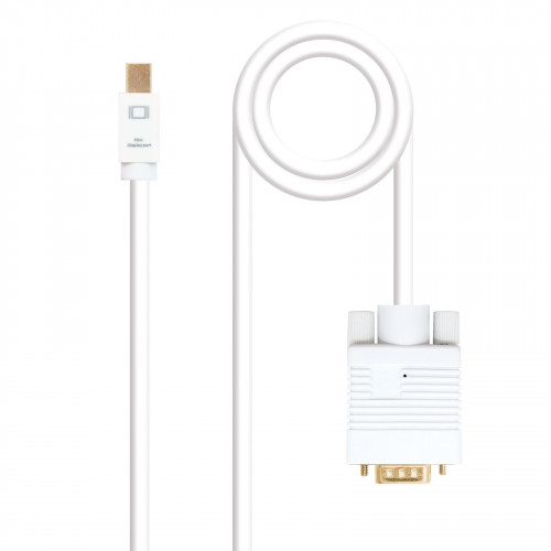 Nanocable Mini DP/M a VGA/M 5m Blanco