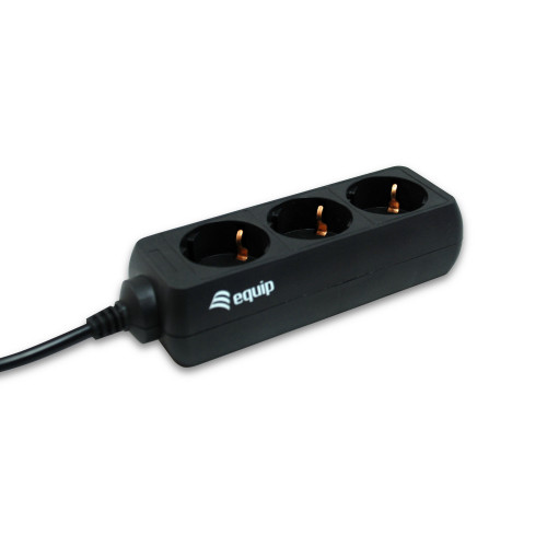 Regleta EQUIP 3xSchuko Cable 1.1m...