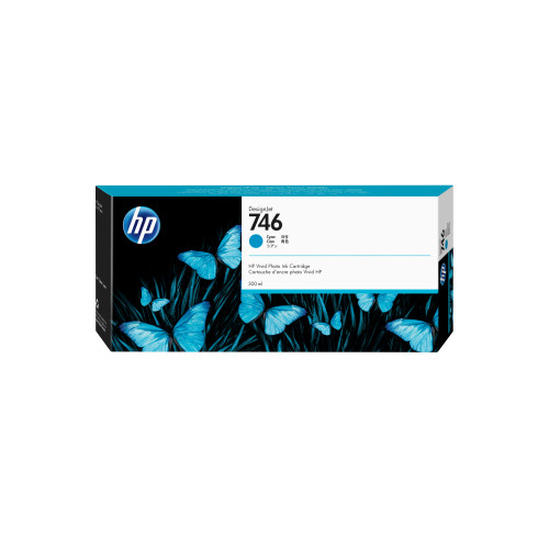 Tinta HP Cian 300ml (P2V80A) N746