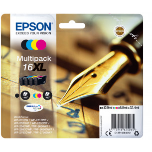 Tinta Epson 16XL T1636 Pack...